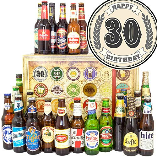 30. Geburtstag - 24 Biersorten der Welt - 30. Geburtstag Geschenke - Bier Adventskalender 2024 2025 Männer