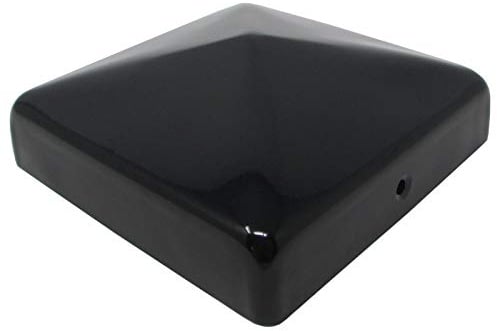 SOTOOLS 8 x Pfostenkappe Pyramide, für 90er Pfosten, schwarz | Pyramidenförmige Abdeckkappe zur Pfostenabdeckung.