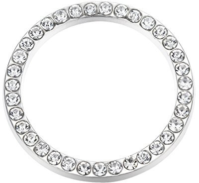 Auto Motor Start Stop Button Ring Kristall Bling Strass Auto Zubehör (Weiß)
