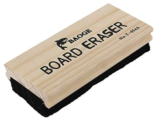 fast-shop - Cancellino per lavagna, in legno, 12,7 cm, resistente e pratico, colore: nero