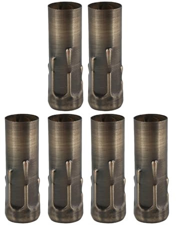 BQLZR Lampenhülsen für Kronleuchter, 25 mm Durchmesser, bronzefarben, 6 Stück
