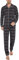 iClosam Pyjama Homme Long Coton Pyjama Ensemble Homme Hiver à Rayures Vêtements de Nuit avec 2 Poches, Noir Plaid, L