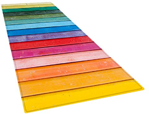 LOVIVER Küche Läufer Teppich Teppichläufer Küchenläufer Flurläufer Küchenteppich Schmutzfangmatte Fußmatte - Regenbogen, 60 x 180 cm