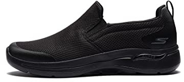 Skechers Herren Go Walk Arch Fit Togpath Sneaker, Black Textile Synthetic Black Trim, 44.5 EU