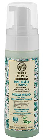 Natura Siberica Super Mint, bereza & retinol. Mousse-peeling for scalp, 170 ml