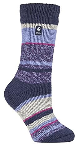HEAT HOLDERS - Damen Extra Warm Innen Flauschig Thermosocken für Geschenk | Socken für Winter (DE/NL/SE/PL, Numerisch, 37, 42, Regular, Regular, Indigo Night (Provence))