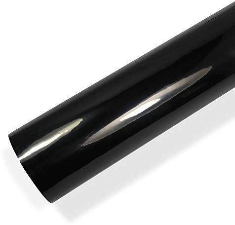 8,53 €/m² Auto Folie Ultra Hochglanz Blasenfrei mit Luftkanäle Autofolie Car Wrapping (SCHWARZ 3m x 152cm)