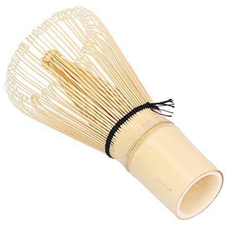 Frusta per Il tè Matcha, Pratica Frusta in bambù Naturale Tradizionale per la Preparazione del tè Matcha(Light Yellow, Blue)