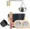 sauna 7 l - 5 pièces - Ensemble d'accessoires pour sauna - Avec 7 l - Avec thermomètre/hygromètre/poêle