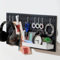 Keepo Stecktafel-Kombinationsset, Stecktafeln und Zubehör, modular zum Aufhängen für Wand-Organizer, Bastelorganisation, Ornament-Ausstellung, Kinderzimmer-Aufbewahrung, Stecktafel (Schwarz, 22″×11″)