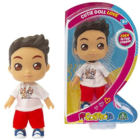 Giochi Preziosi Me Contro Te - Cutie Doll Love mit Herzform, wählen Sie Sofi und ihn, um Ihr Lieblingspaar zu kombinieren, Ihn Free Stil, für Mädchen bis 3 Jahre alt, MEC95400