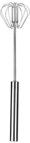 Eiermixer, Schneebesen, Schneebesen aus Edelstahl, Handmixer, Halbautomatischer Schneebesen aus Edelstahl, Mixer, Mixer, Milchaufschäumer, Küchenutensilien Zum Mischen, Schlagen(M)