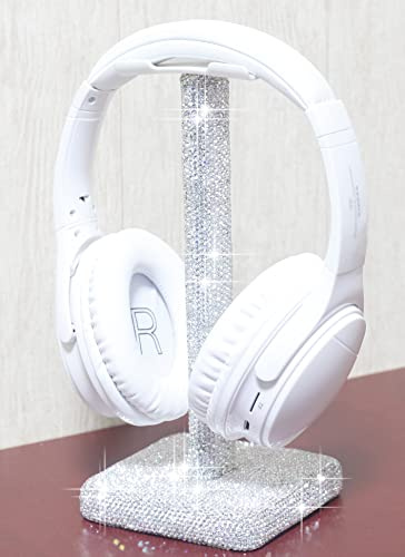CARCHILE SH Luxury Rhinestones Headphone Stand Headset Holder (Silver)