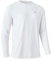 Rdruko Mens Quick Dry Long Sleeve Tops Breathable Running Sport Gym T Shirts UV Sun Protection Hiking Fishing Shirt White L