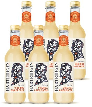 Hartridges Celebrated Traditional Ginger Beer 330ml Glass Bottles - Pack of 6