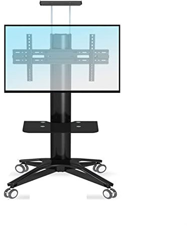 TV-Halterung TV-Ständer Home Boden-zu-Decke Mobil LCD-TV-Ständer Büro Konferenzraum Hochleistungs-Display-Wagenhalterung 32/65/70 Zoll TV-Regal (Color : D) Happy House