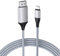 JUCONU Câble HDMI pour iPhone 1080p HDTV HDMI - Adaptateur numérique AV et vidéo - Compatible avec iPhone et iPad - Aucune alimentation nécessaire - Argenté - 4 m