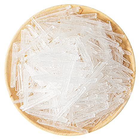 Viktairy Menthol Crystals Bulk 0,5 kg, 100% rena organiska mintkristaller | Perfekt för att göra duschångare, krämer och tvålar