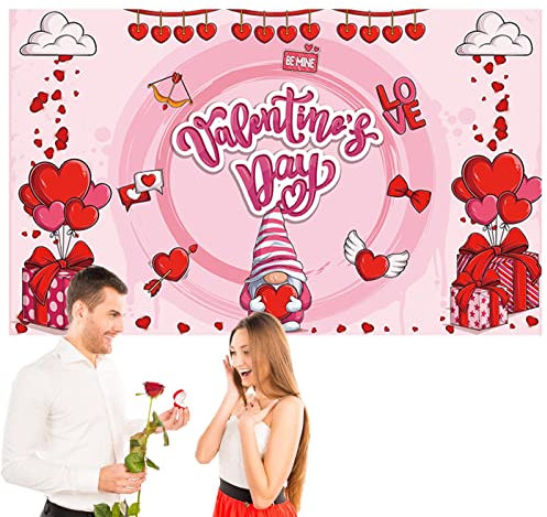 Happy Valentine's Day Banner | Happy Valentine's Day Love Hintergrund Banner, Urlaub Dekoration Banner Home and