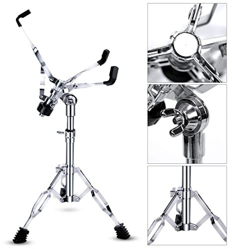 Trommelständer, Trommelstativ Verdickt, Höhenverstellbar, Doppelstrebig für Dumb Snare Drums