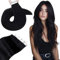 Hetto Tape Extensions Echthaar Schwarz Tape in Extensions Echthaar Naturschwarz Seidig Gerade Invisible Tape Klebe Remy Haarverlangerung 20pcs 30g 30 cm #1