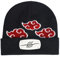 Concept One Naruto Beanie Mütze Akatsuki Cloud Winter Knit Cap mit Manschette, Schwarz, Einheitsgröße