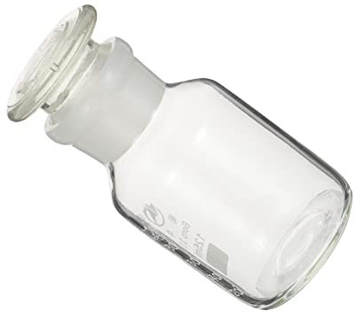 Anneome Glas Reagenzflasche 125 Ml Weithals Laborflasche Aus Hochborosilikat Auslaufsicher Graduierte Flüssigkeitsaufbewahrung Für Chemieunterricht Und Experimente