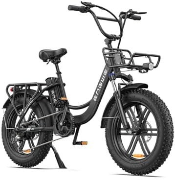 ENGWE E Bike Herren Elektrofahrräder-Ebike mit 48V 13Ah Batterie, E Bike 20 * 4.0 Zoll, E-Bike 7-Gang Getriebe mit LCD-Display, E Bike 250W Motor & 25km/h, Reichweite bis zu 150km L20/L20 Boost