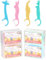 160er Zahnseide Sticks Kinder Floss Sticks Kids Flossers Zahnseide für Kinder Dental floss Kids Zahnseide floss mit kindergerechtem Griff, 4 Tierformen, bunte Farben