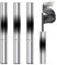Mascara 3PCS,3D Curling Eyelash Iron Mascara,Iron Brush Mascara,Iron Brush Mascara Waterproof,Curling Iron Mascara,Natural Thickening Lengthening Long Lasting Bristleless Mascara(Black)