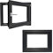 Finestra in plastica PVC termoisolante finestra garage finestra cantina economica Salamander girevole 2 vetri interni ed esterni antracite 40 x 40 cm 400 x 400 mm DIN destra Produttore