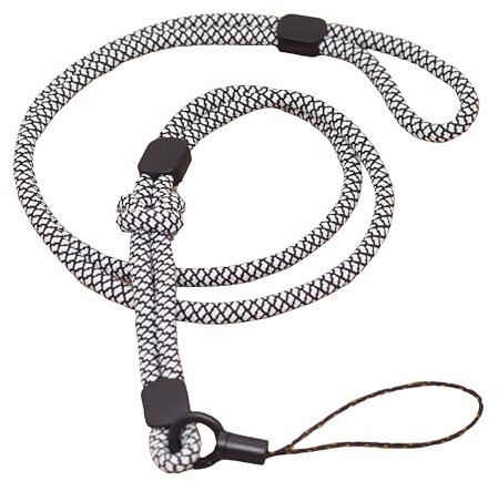 BAWAKO 4er Schlüsselbander trennbar, Umhängeband für Schlüssel Namensschild Handy Kamera, Lanyard Schlüsselanhänger Damen und Herren (Weiß)