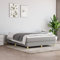 SECOLI Boxspringbett 140x200 ohne kopfteil mit matratze Polsterbett 140x200 Bett 140x200 mit matratze und lattenrost Jugendbett 140x200 -Hellgrau-140 x 200 cm