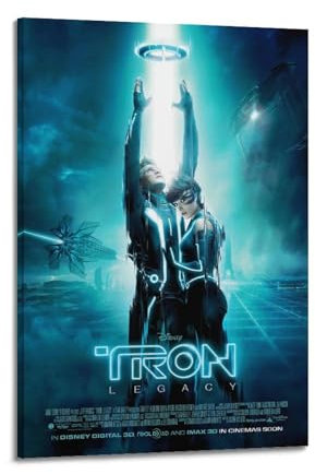TWFSRXVWTS TRON LEGACY Filmposter, dekoratives Gemälde, Leinwand, Wandposter und Kunstdruck, moderne Familienschlafzimmer-Dekoration, Poster, 20 x 30 cm