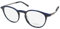 Oga 10138o Brillengestell/Brille, handgefertigt, Acetat, authentische Designer-Brille, Blau / Rotguss, 51-21-145