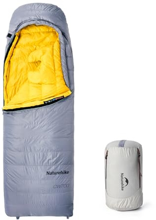 Naturehike CW-Serie RDS Daunenschlafsack,Ultraleichte Tragbare Kompackte Daunen Schlafsack 4 Jahreszeiten für Erwachsene und Kinder Outdoor Camping Wandern Reisen