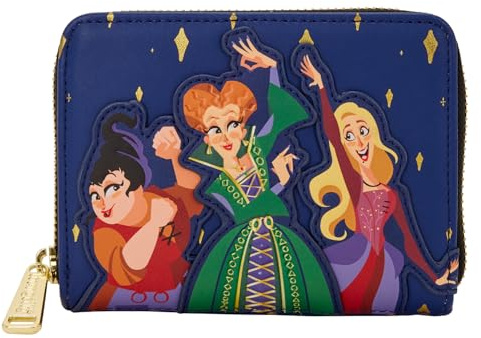 Loungefly Disney Hocus Pocus Sanderson Sisters Geldbörse mit umlaufendem Reißverschluss