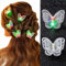 Ushiny Light Up Schmetterling Haarspangen Led Rave Haarzubehör für Frauen(5er Pack)