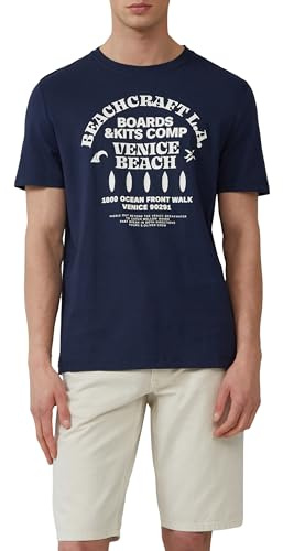 s.Oliver Herren Baumwoll Crewneck und Artwork T-Shirt