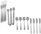 KICHOUSE 1 Set Set posate e cucchiai in acciaio inox forchetta da formaggio forchette in acciaio inossidabile utensili da formaggio strumento di servizio al formaggio Argento