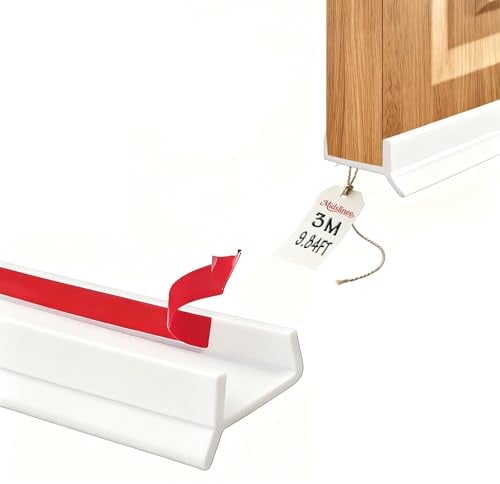 Midslinee 3M Sockelleiste Küche Sockelprofil Dichtungfür Küchensockel | Weiß für 15mm 16mm 17mm Holzstärke Abdichtungsprofil Selbstklebend Haftung ist Stark Wasserdichter Staubdicht