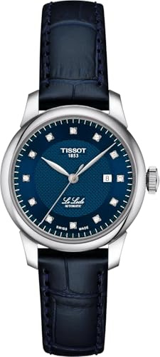 Tissot Le Locle 29mm, Swiss Automatic Watch for Women, Stainless Steel Case, Navy Dial with Diamonds, T0062071604600