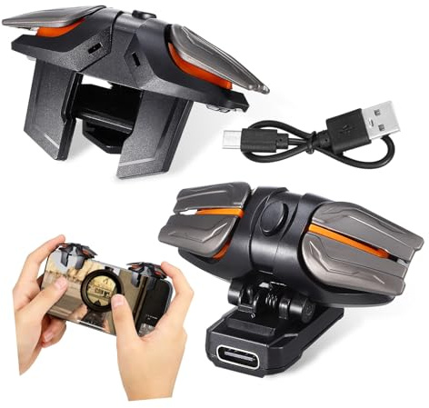 SEWACC Mobiler Gaming Controller Mit Kabel Ergonomische Spiel Trigger Aus Langlebigem Material Kompatibel Mit Smartphone Gamepad Auslöser Für Mobiles Spielen