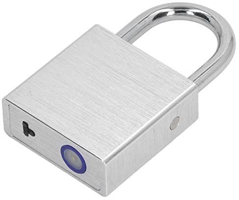 Walmeck Smart Padlock USB Rechargeable Impact Resistant for Cabinet Gym Iron Gate