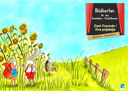Zwei Freunde: Bildkarten für das Kamishibai-Theater DINA 3 in deutsch/bosnisch