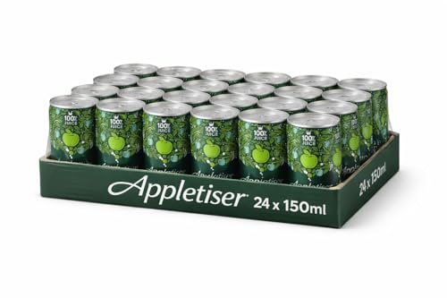Appletiser Sparkling Apple Juice, 100% Juice, 150ml Cans, Pack of 24