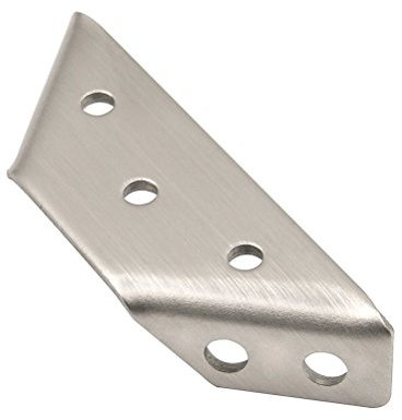 OUNONA 10pcs Multiwinkel Gemeinsame Befestigungswinkel Bodentr?ger für Schreibtisch Box Holz Randtr?ger mit 40pcs Schrauben