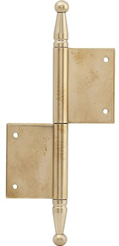 Türnussband mit Zierkopf, links, 90 x 140 mm, Messing poliert