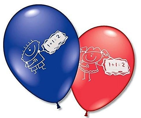 Luftballons Schulanfang ABC (1 Packung)