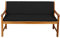 Gutekissen® Bankauflage Terrassen-Rasenbank oder Schaukel Gartenmöbel FK5 (180x50x50, Schwarz)